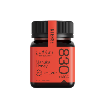 Egmont Manuka Honey MGO 830+ (UMF 20+) label detail